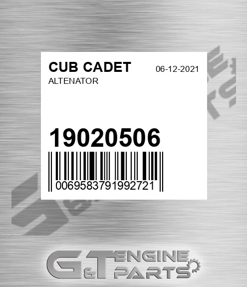 19020506 Altenator for CUB CADET