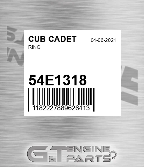 54E1318 Ring for CUB CADET