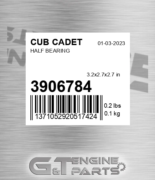 3906784 Half Bearing