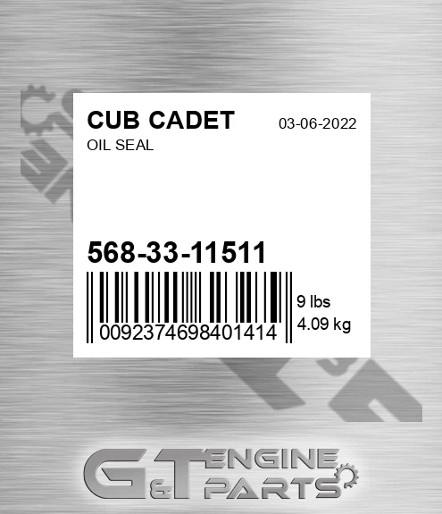 568-33-11511 Oil Seal