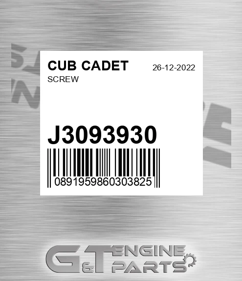 J3093930 Screw