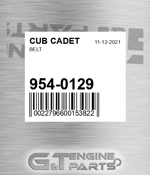 954-0129 Belt for CUB CADET