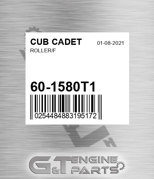 60-1580T1 Roller/f for CUB CADET
