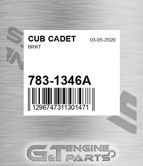 783-1346A Brkt for CUB CADET