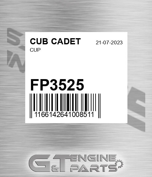 FP3525 Cup for CUB CADET