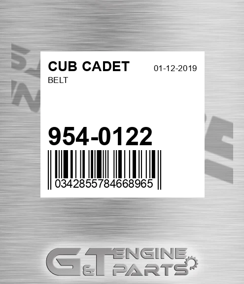 954-0122 Belt for CUB CADET