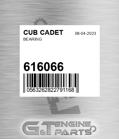 616066 CUB CADET Bearing