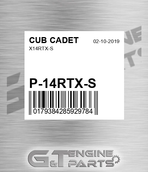 P-14RTX-S X14rtx-s for CUB CADET