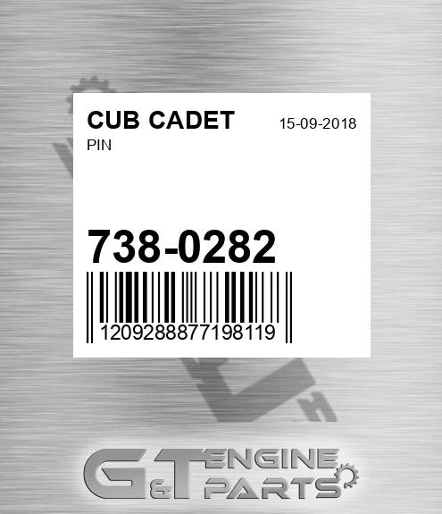 738-0282 Pin for CUB CADET
