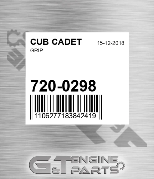 720-0298 Grip for CUB CADET