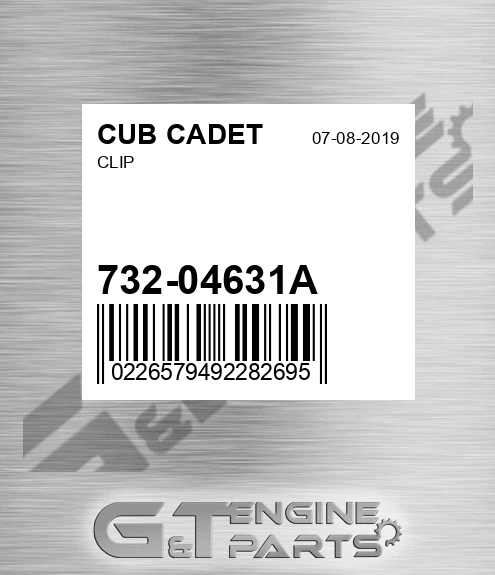 732-04631A Clip for CUB CADET
