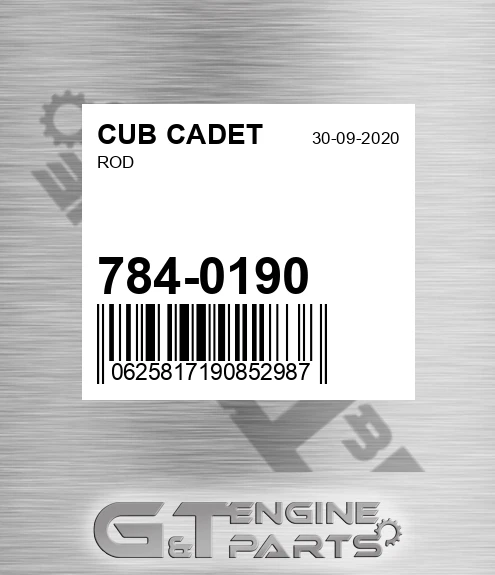 784-0190 Rod for CUB CADET