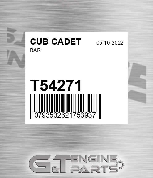 T54271 Bar for CUB CADET