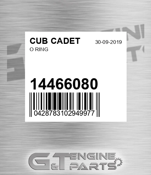 14466080 CUB CADET O Ring