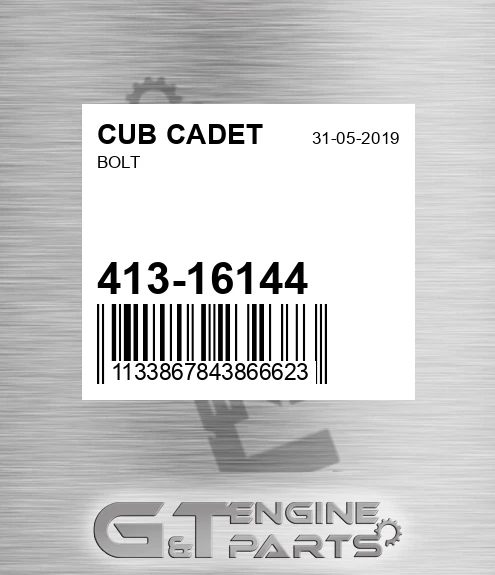 413-16144 Bolt for CUB CADET