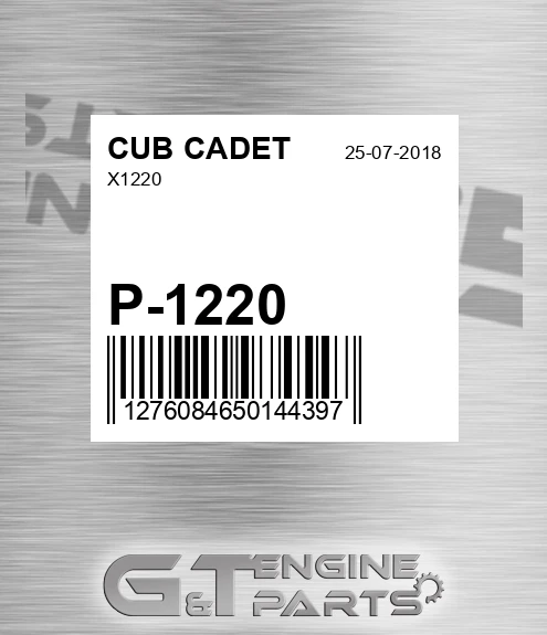 P-1220 X1220 for CUB CADET