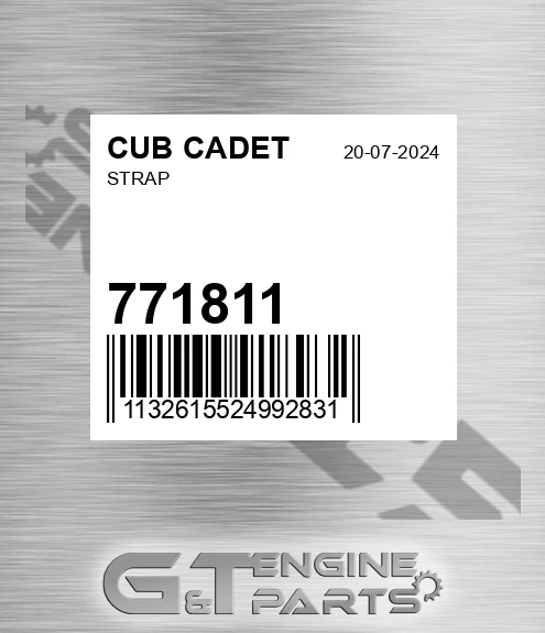 771811 Strap for CUB CADET