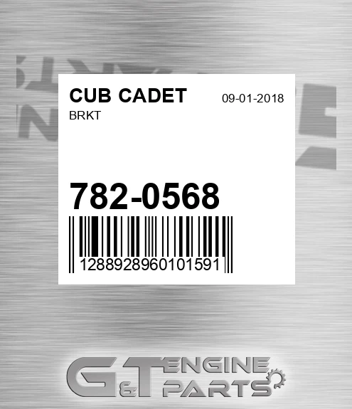 782-0568 Brkt for CUB CADET