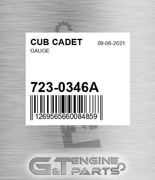 723-0346A Gauge for CUB CADET