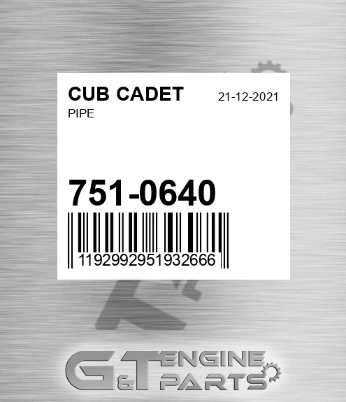 751-0640 Pipe