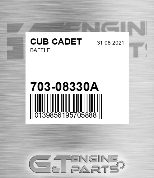 703-08330A Baffle for CUB CADET