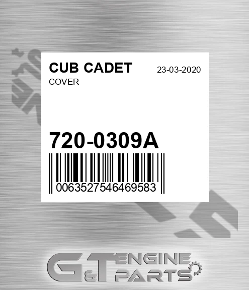 720-0309A Cover for CUB CADET
