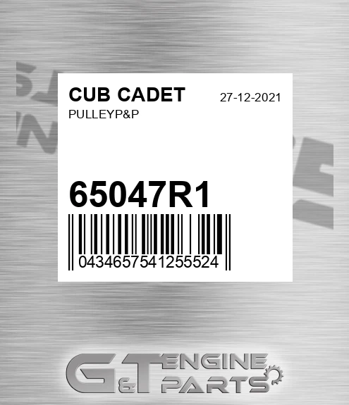 65047R1 Pulleyp&p for CUB CADET