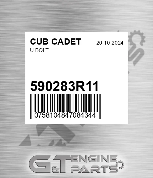 590283R11 U Bolt for CUB CADET