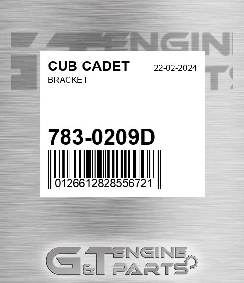 783-0209D Bracket for CUB CADET