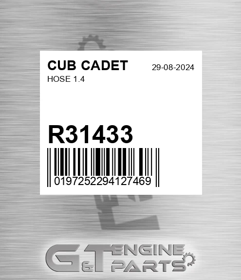 R31433 Hose 1.4