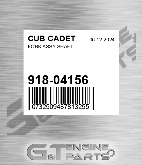918-04156 Fork Assy Shaft for CUB CADET