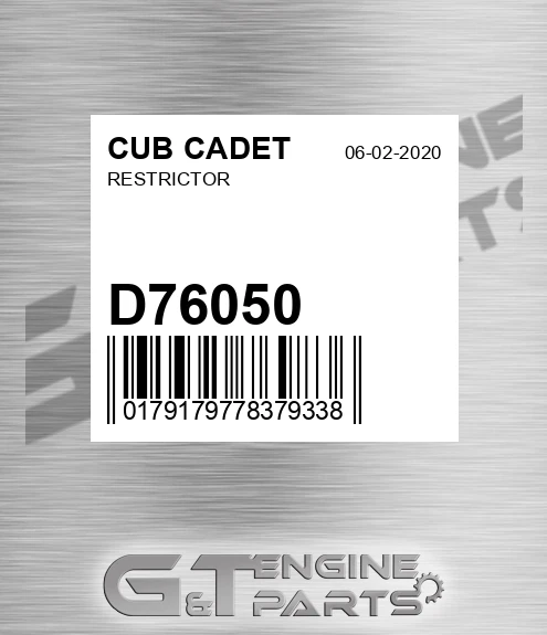 D76050 Restrictor