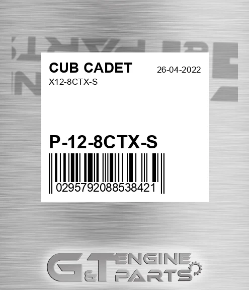 P-12-8CTX-S X12-8ctx-s for CUB CADET