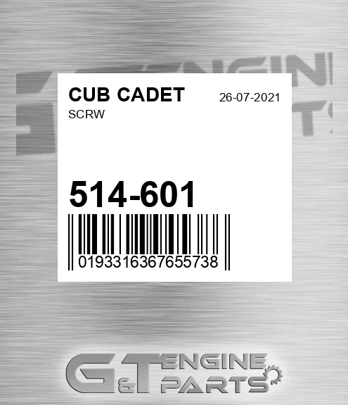 514-601 Scrw for CUB CADET
