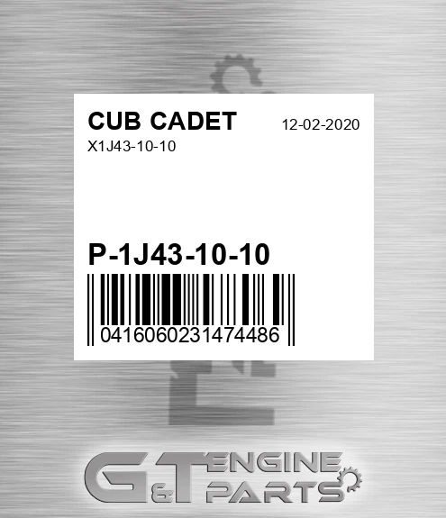 P-1J43-10-10 X1j43-10-10