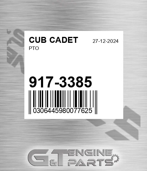 917-3385 Pto for CUB CADET