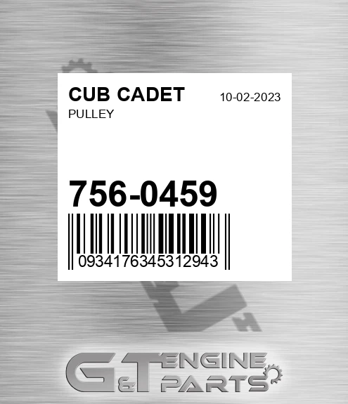 756-0459 Pulley