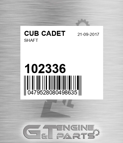 102336 Shaft