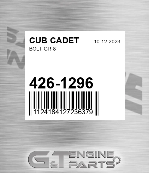 426-1296 Bolt Gr 8