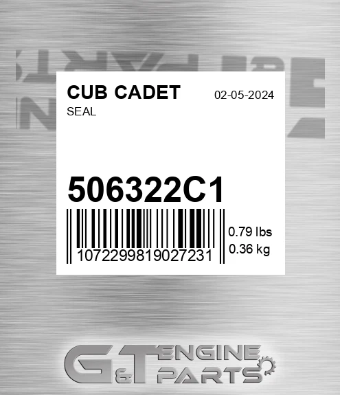 506322C1 Seal for CUB CADET