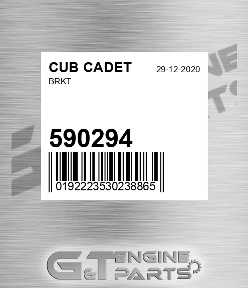 590294 Brkt for CUB CADET