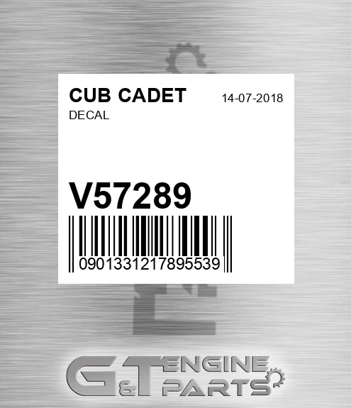 V57289 Decal