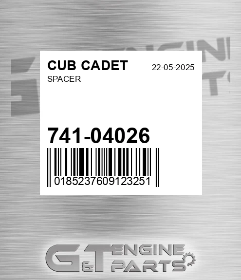 741-04026 Spacer for CUB CADET