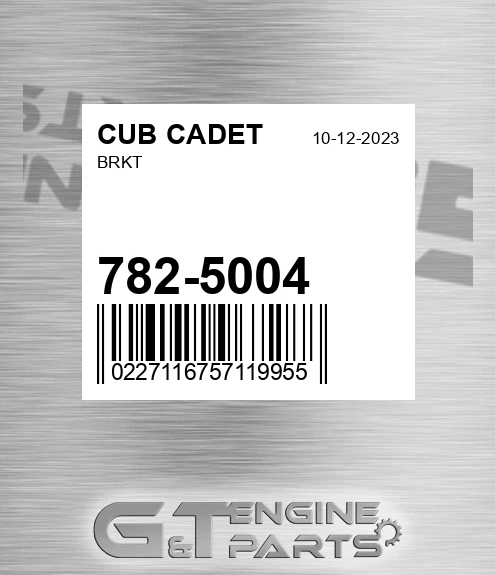 782-5004 Brkt for CUB CADET