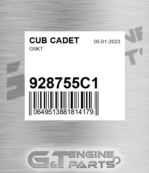 928755C1 Gskt for CUB CADET