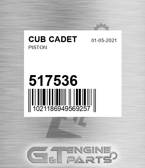 517536 CUB CADET Piston