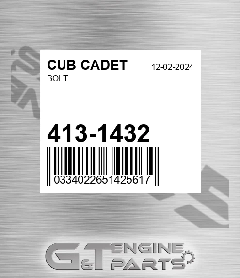 413-1432 Bolt