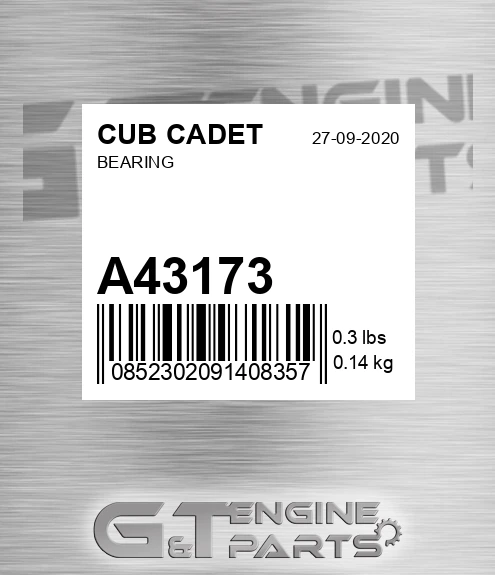 A43173 CUB CADET Bearing