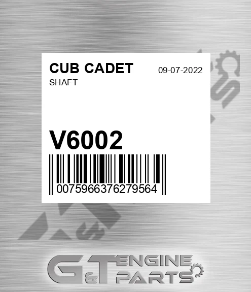 V6002 Shaft