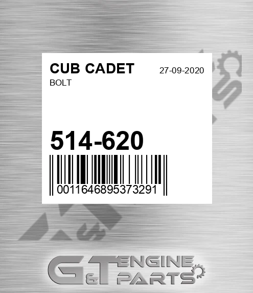 514-620 Bolt for CUB CADET